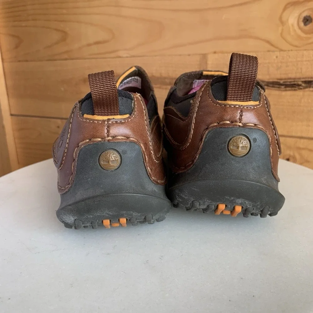Timberland Comfort Shoes Mens Size 9.5 Brown Leather Slip On Casual Loafers‎
